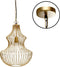 PTMD Sherr Ronde Hanglamp - H47 x Ø35,5 cm - Ijzer - Goud