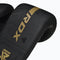 RDX Sports - Boxing Bag Mitts F6 - Quadro Dome B1 mould - Matzwart met Goud