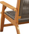 vidaXL - Ligbank - Grijs - 76x122x73 - cm - Massief - Acaciahout