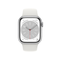 Apple Watch Series 8 - Smartwatch - GPS + Cellular - 41mm - Aluminium - Sportbandje Zilver (Wit)