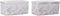 Multi-functionele Kist DKD Home Decor Opvouwbaar Grijs PU Tropisch (71,5 x 35 x 36 cm) (2 Stuks)