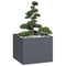 vidaXL - Plantenbak - 100x100x80 - cm - staal - antracietkleurig