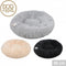Hondenmand - hondenbed - donut hondenmand - 80cm - zwart