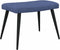 vidaXL Relaxstoel met voetenbank stof blauw