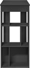 vidaXL - Bartafel - met - rekken - 102x50x103,5 - cm - bewerkt - hout - zwart