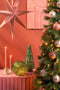 House of Seasons Deco Bal met LED Verlichting - H20 x Ø20 cm - Glas - Groen
