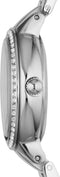 Fossil Virginia ES3282 - Dameshorloge 30 mm - Stalen horlogeband - Zilverkleurig