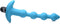 XR Brands Vibrating Silicone Anal Beads and Remote Control blue