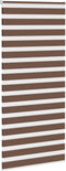 vidaXL - Zebra - rolgordijn - 105x200 - cm - stofbreedte - 100,9cm - polyester - bruin
