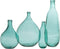 J-Line vaas Fles - glas - aqua - large - Ø 25 cm