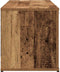 vidaXL - Tv-meubel - 120x34x37 - cm - bewerkt - hout - oud - houtkleurig