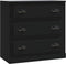 vidaXL - Dressoir - 70x35,5x67,5 - cm - bewerkt - hout - zwart