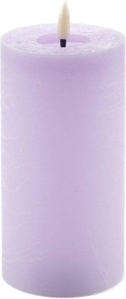 led kaars rustic lavendel 15x7,5cm