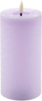 led kaars rustic lavendel 15x7,5cm