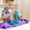 Kinetic Sand - Zandkasteel Speelkoffertje met 453 g blauwgroen origineel kinetisch zand - multifunctioneel speelvak en opbergbak - Sensorisch speelgoed