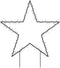 vidaXL - Kerstverlichting - met - ster - 115 - LED's - 85 - cm