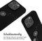 iMoshion Hoesje Geschikt voor iPhone 14 Pro Hoesje Met Koord - iMoshion Siliconen design hoesje met koord - Zwart / Dandelion Black