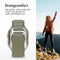 imoshion Nylon Alpine bandje - Geschikt voor Apple Watch 1, 2, 3, 4, 5, 6, 7, 8, 9, 10, SE, Ultra (2) - 44/45/46/49 mm - Olijfgroen - One Size