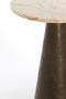 Light & Living Ronde Bijzettafel Ynez - Marmer - 36cm - Roze/Donkerbruin