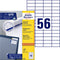 Avery Zweckform 3668 - Universele Etiketten - 52,5 x 21,2 mm permanent klevend - wit (100 vellen)