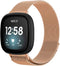 iMoshion Bandje Geschikt voor Fitbit Versa 3 Maat S - iMoshion Milanees magnetische band - Rosé Goud