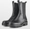 PS Poelman Bond - Dames Leren Chelsea Enkellaarzen - Chunky Zool 4,5 cm - Zwart - Maat 38