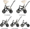 Deryan Explorer Luxe - Driewieler - Duwstang - Opvouwbaar - Nougat