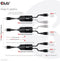 CLUB3D CAC-1527 - USB Type-C Y charging kabel - 2x USB Type-C max. 100W 1.83m zwart