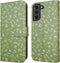 iMoshion Hoesje Geschikt voor Samsung Galaxy S21 Hoesje Met Pasjeshouder - iMoshion Design Bookcase smartphone - Groen / Green Flowers