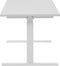 DESTIN - Elektrisch Verstelbaar bureau - Wit - 130 cm - Spaanplaat