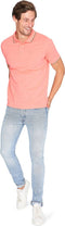Mario Russo Polo Edward - Polo Shirt Heren - 100% Katoen - Koraal