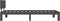 vidaXL - Bedframe - massief - grenenhout - grijs - 100x200 - cm