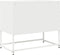 vidaXL - Tv-meubel - 68x39x60,5 - cm - koudgewalst - staal - wit