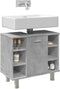 vidaXL - Badkamerkast - 60x32x53,5 - cm - spaanplaat - betongrijs
