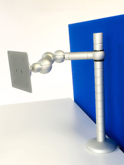 R-Go Tools E-Motion - Monitorarm - Verstelbaar - Zilver