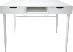 Bureau computertafel Stoer - sidetable hal of gang - industrieel moderne stijl - wit