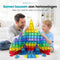 Sweet Sprout Magnetic Tiles - Bouwset - 129 stuks - Inclusief 4 Magna poppetjes