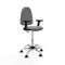 Piqueras y Crespo B2D05RF - Bureaustoel - Hoogteverstelbaar met armleuning - Grijs