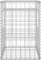 vidaXL - Schanskorf - paal - 40x40x180 - cm - ijzer