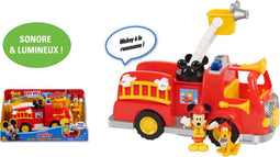 Brandweerwagen Captain Marvel Mickey Fire Truck LED Licht met geluid