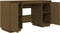 vidaXL - Bureau - 140x50x75 - cm - massief - grenenhout - honingbruin