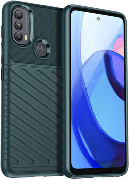 iMoshion Hoesje Geschikt voor Motorola Moto E40 / Moto E30 / Moto E20 Hoesje Siliconen - iMoshion Thunder Backcover - Groen