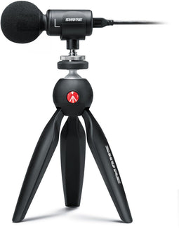 Shure MV88+ - Camera microfoon - Professioneel stereo geluid - Zwart