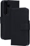Mobiparts Galaxy S25 - 2 in 1 Wallet Case - Echt leer met uitneembare backcover - Zwart