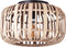 Brilliant Woodrow - Plafondlamp - E27 max 1x40W - Diameter 32cm - Bruin/Hout