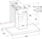 Bauknecht DBIBS93FLLK - Wandschouwafzuigkap - 4 standen 720 m³/h 73 dB(A) LED verlichting