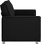 vidaXL - Loveseat - Bank - Zwart - 120 - cm - Kunstleer