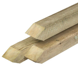 Tuindeco - Paal Midden-Europees grenen 6,8x6,8x150 cm Tuindeco