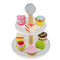 New Classic Toys® Houten Etagère - Speelgoed Gebakjes - Inclusief 8 Houten Cakjes (8 stuks)