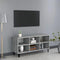Tv-meubel met metalen poten 103,5x30x50 cm grijs sonoma eiken